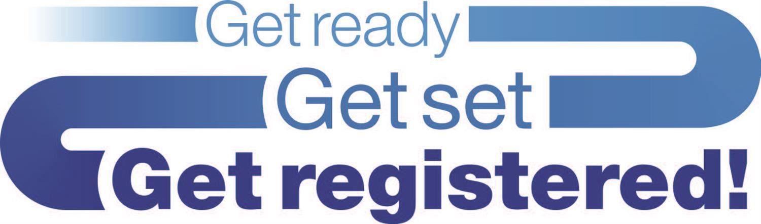 Get ready, get set, get registered! 
